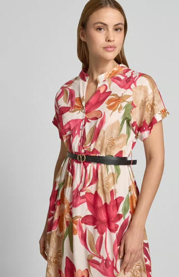 ZABAIONE midi-jurk met riem model 'Za44ritii'