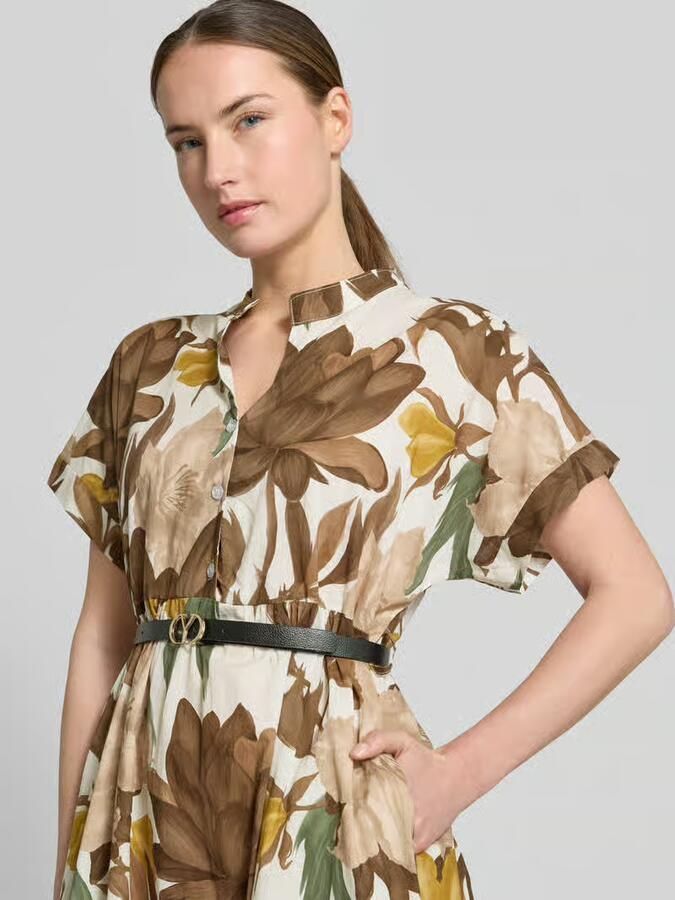 ZABAIONE midi-jurk met riem model 'Za44ritii'