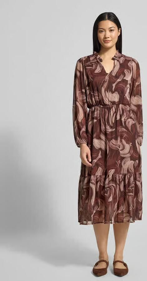 ZABAIONE Midi-jurk met V-hals Model 'Za44raa' - Foto 3