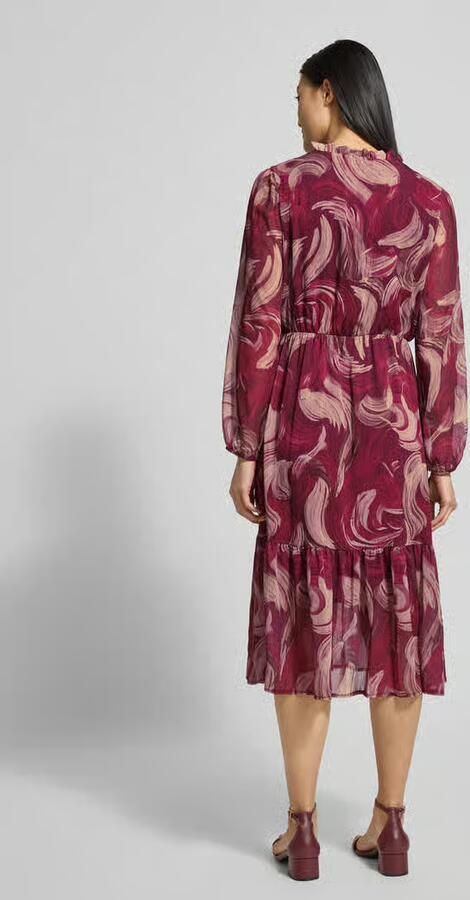 ZABAIONE Midi-jurk met V-hals Model 'Za44raa'