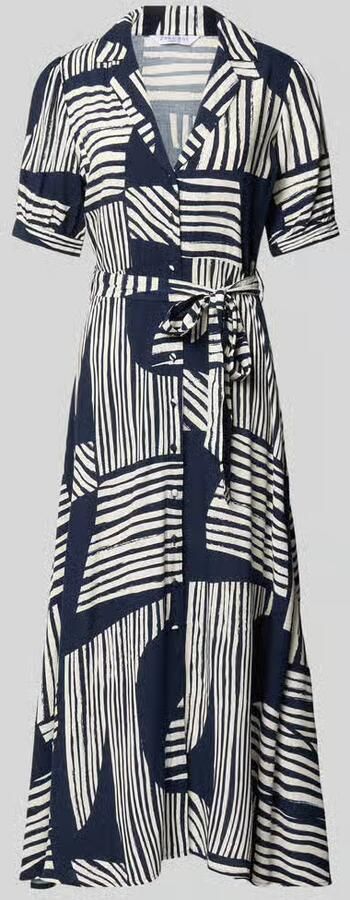 ZABAIONE midi-jurk van pure viscose model 'Azura'