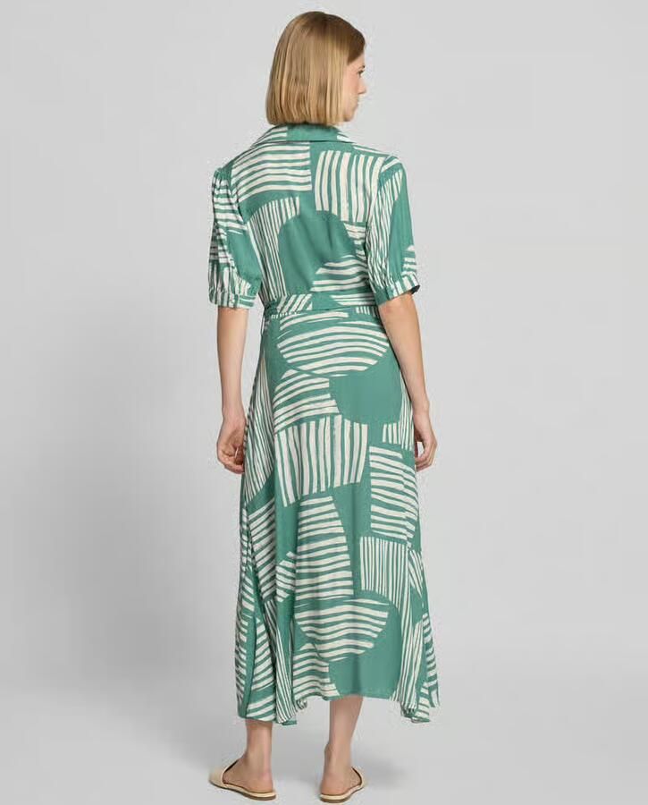 ZABAIONE midi-jurk van pure viscose model 'Azura' - Foto 3