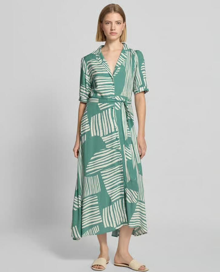 ZABAIONE midi-jurk van pure viscose model 'Azura' - Foto 2