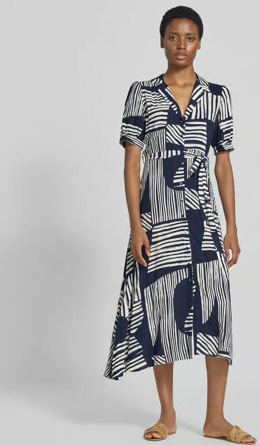 ZABAIONE midi-jurk van pure viscose model 'Azura' - Foto 2