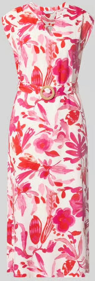 ZABAIONE Midi-jurk van viscose met riem model 'An44na'