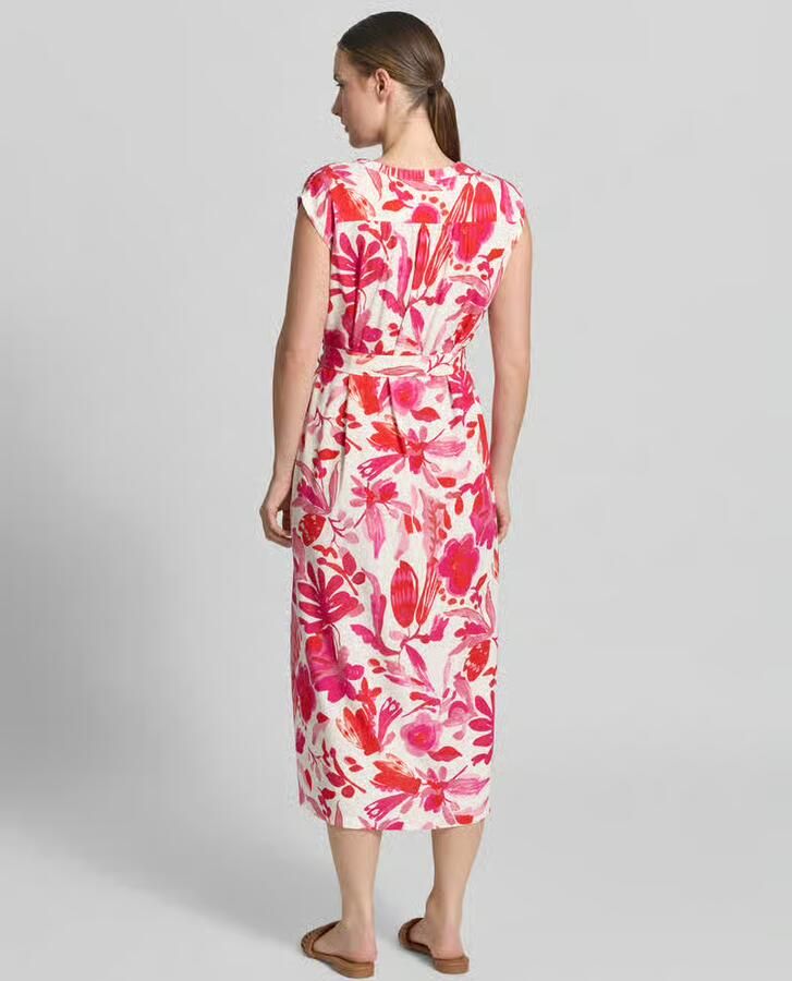 ZABAIONE Midi-jurk van viscose met riem model 'An44na' - Foto 2