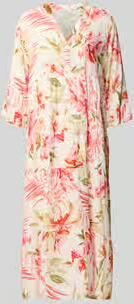 ZABAIONE Midi-jurk van viscose met serafinokraag model 'Kl44arraa'