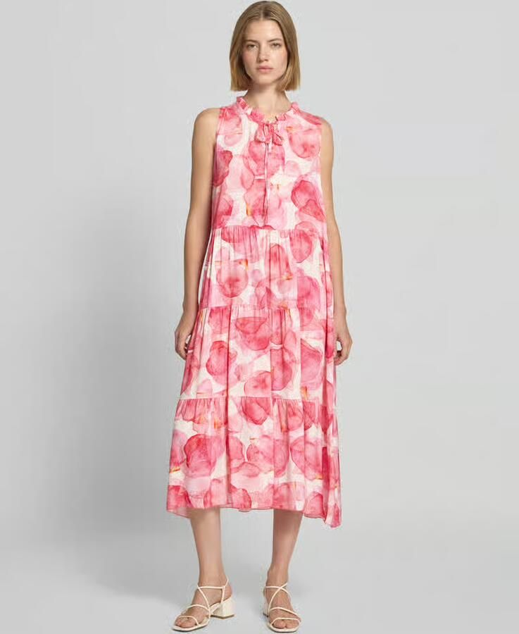 ZABAIONE midi-jurk van viscose model 'Vi44vii'