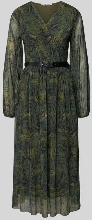 ZABAIONE Midi-jurk van viscosemix model 'Sabia'