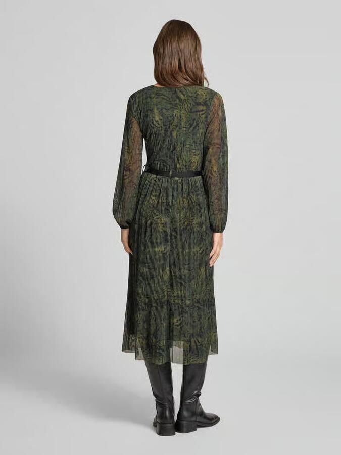 ZABAIONE Midi-jurk van viscosemix model 'Sabia' - Foto 2