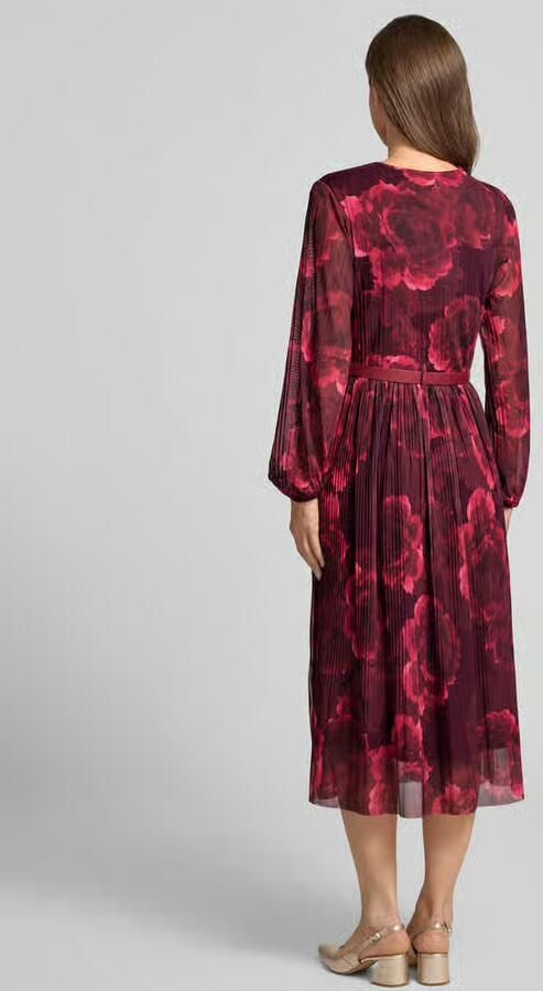 ZABAIONE Midi-jurk van viscosemix model 'Sabia' - Foto 2