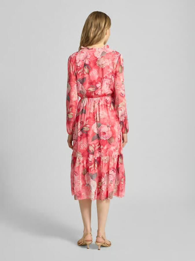 ZABAIONE Midijurk met V-hals en ruches model 'Be44aa'