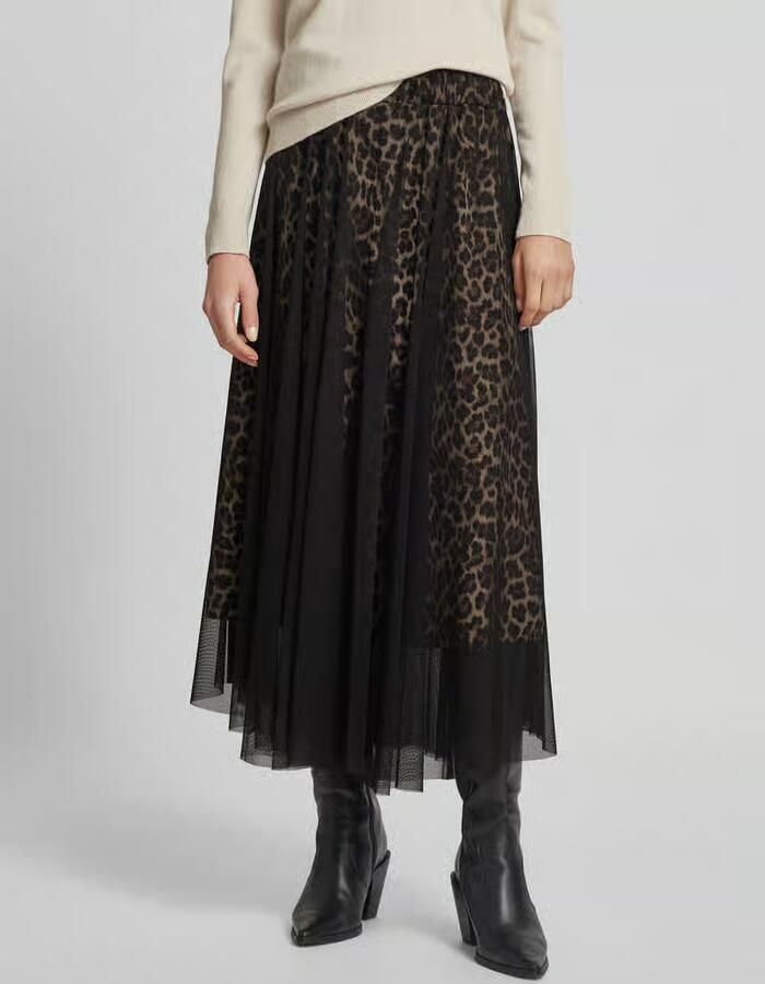 ZABAIONE Midirok in laagjeslook model 'Ka44ila' - Foto 2