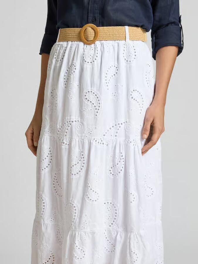 ZABAIONE Midirok met ajourwerk en riem model 'Mi44mii'