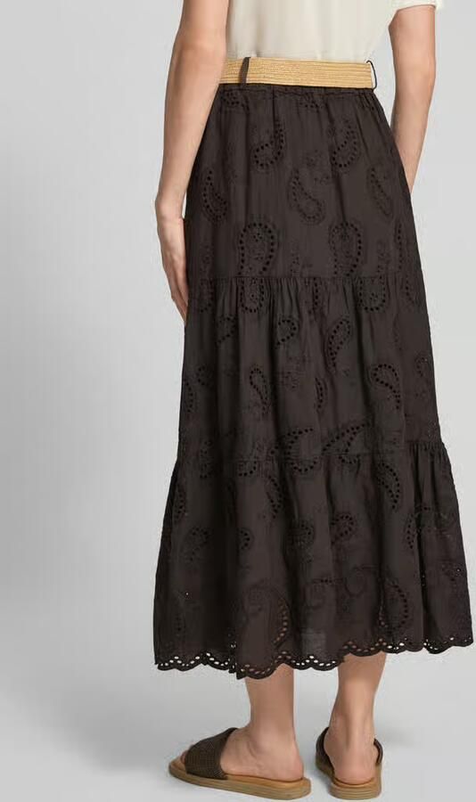 ZABAIONE Midirok met ajourwerk en riem model 'Mi44mii'