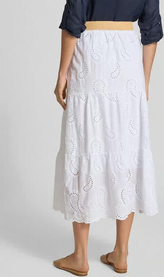 ZABAIONE Midirok met ajourwerk en riem model 'Mi44mii'