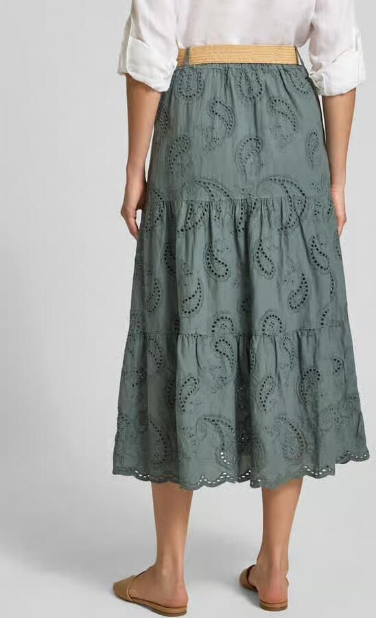 ZABAIONE Midirok met ajourwerk en riem model 'Mi44mii'