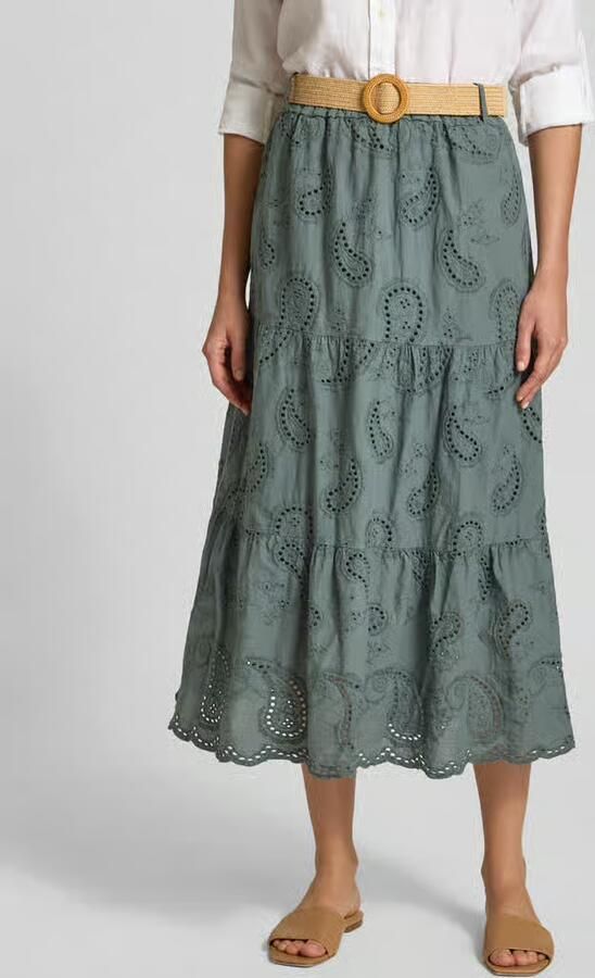 ZABAIONE Midirok met ajourwerk en riem model 'Mi44mii' - Foto 3