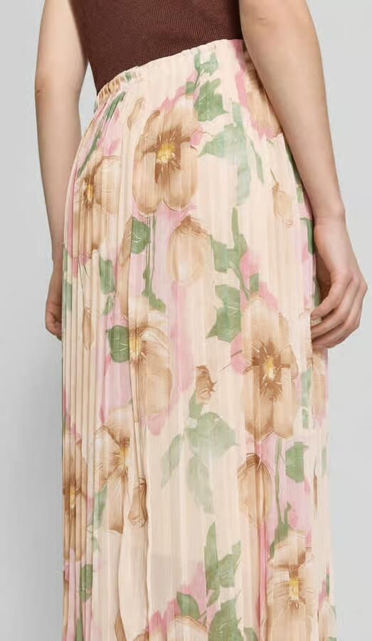 ZABAIONE Midirok met plissévouwen model 'Ki44anii'