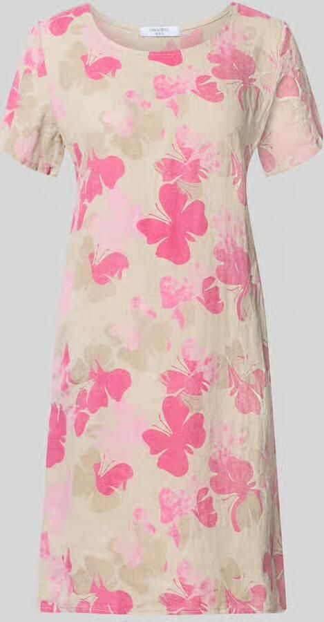 ZABAIONE Mini-jurk van linnenmix in all-over look model 'Gl44aniaa'