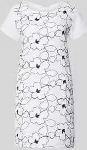 ZABAIONE mini-jurk van linnenmix in all-over look model 'No44vaa'