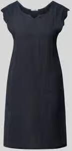 ZABAIONE Mini-jurk van linnenmix met stitchings