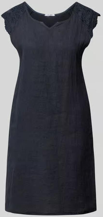 ZABAIONE Mini-jurk van linnenmix met stitchings