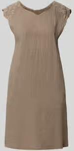 ZABAIONE Mini-jurk van linnenmix met stitchings
