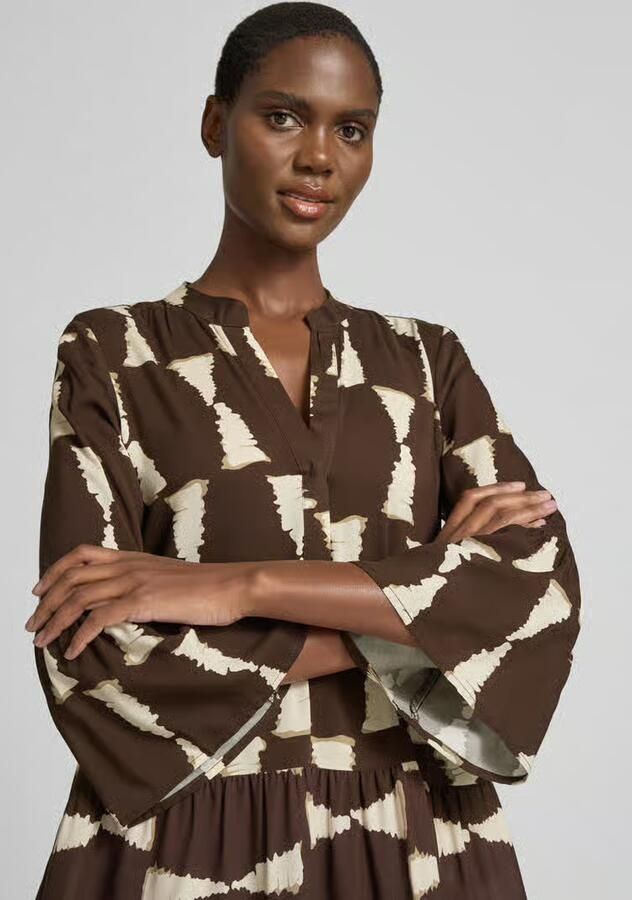 ZABAIONE Mini-jurk van viscose met 3 4-mouw model 'Me44lody'