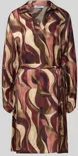 ZABAIONE Mini-jurk van Viscose met Strikceintuur Model 'Be44atricee'