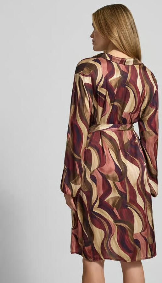 ZABAIONE Mini-jurk van Viscose met Strikceintuur Model 'Be44atricee' - Foto 3