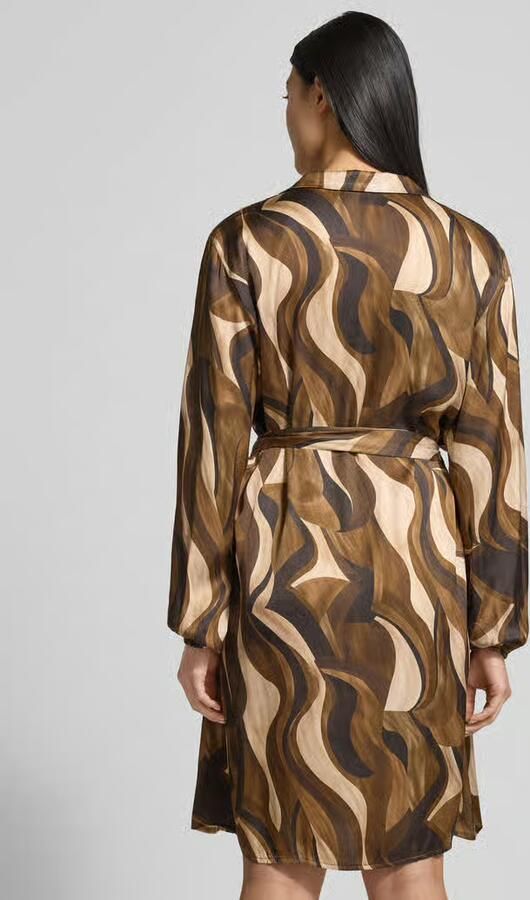 ZABAIONE Mini-jurk van Viscose met Strikceintuur Model 'Be44atricee' - Foto 2