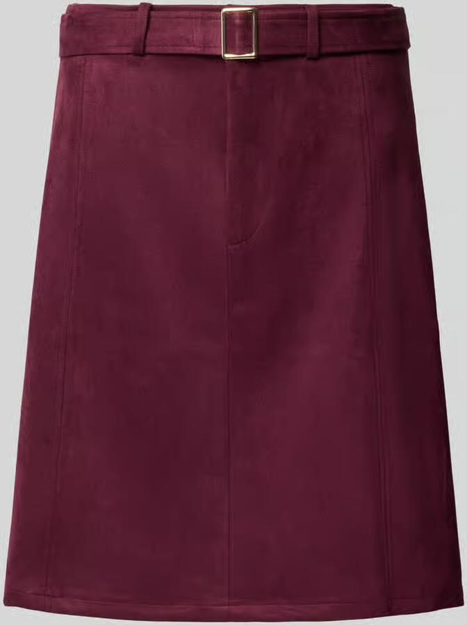 ZABAIONE minirok in leerlook met riem model 'Sl44one'