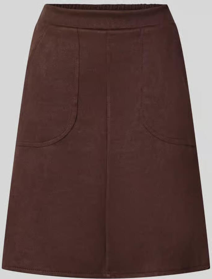 ZABAIONE minirok in leerlook model 'Ha44rperr'