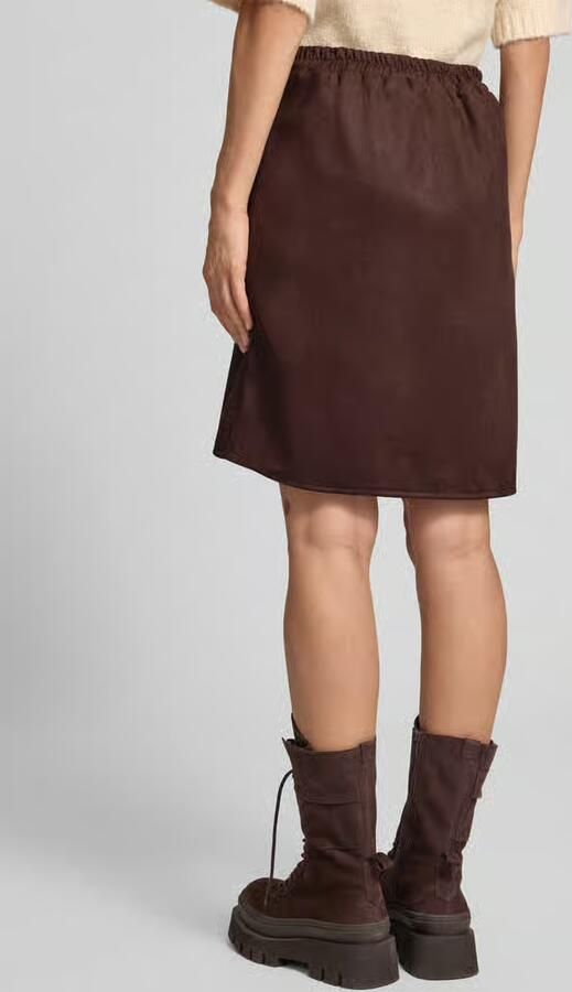 ZABAIONE minirok in leerlook model 'Ha44rperr' - Foto 3