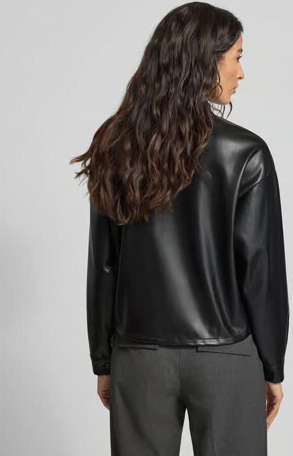 ZABAIONE Overhemdblouse in leerlook
