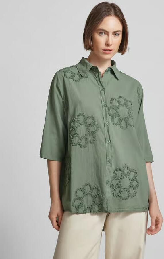 ZABAIONE Overhemdblouse met motiefstitching model 'Mi44ra' - Foto 2