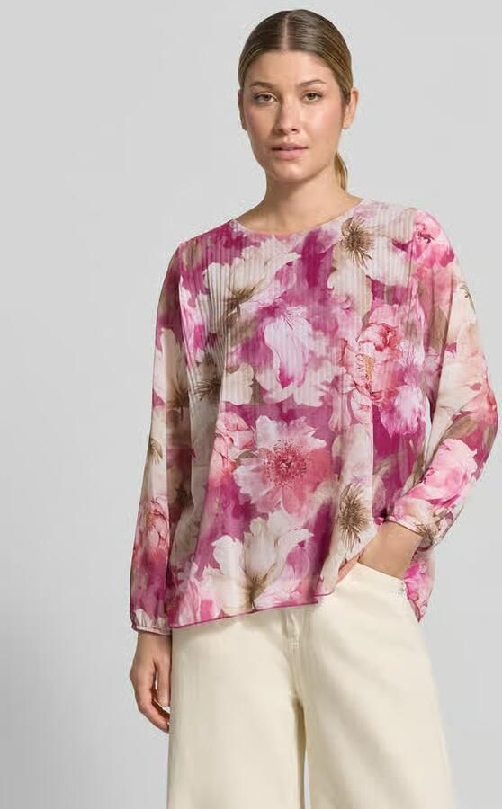 ZABAIONE Regular fit blouse met plissévouwen model 'An44nii' - Foto 3