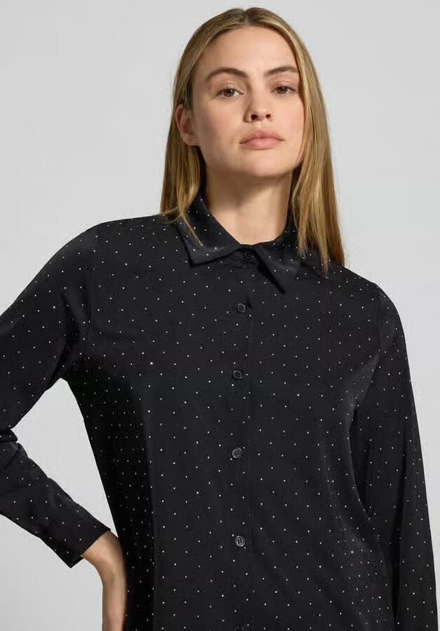 ZABAIONE Regular fit blouse met siersteentjes model 'Il44lenia'