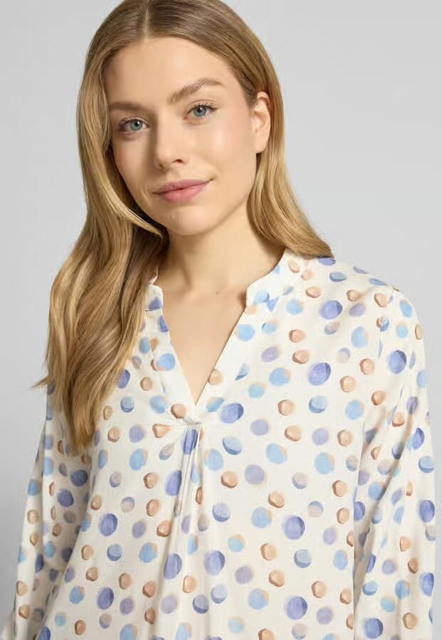 ZABAIONE regular fit blouse van pure viscose model 'Josy'