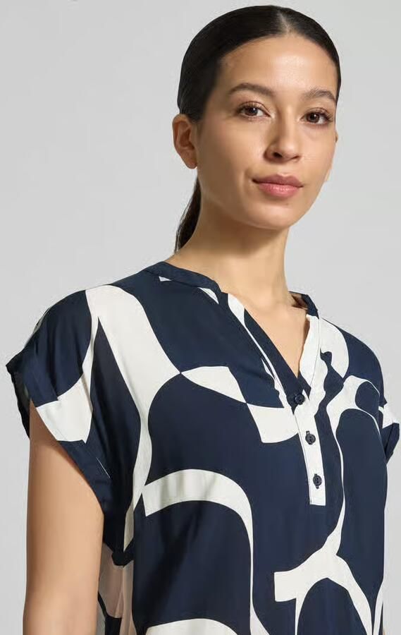 ZABAIONE Regular fit Blouse van pure Viscose Model 'Miriama'