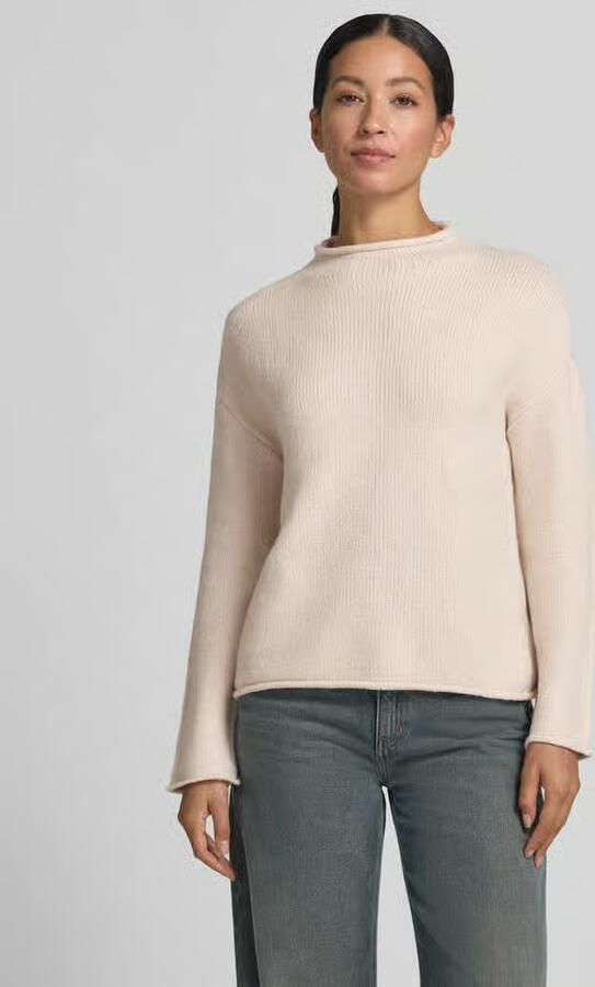 ZABAIONE Regular fit gebreide pullover met opstaande kraag - Foto 3