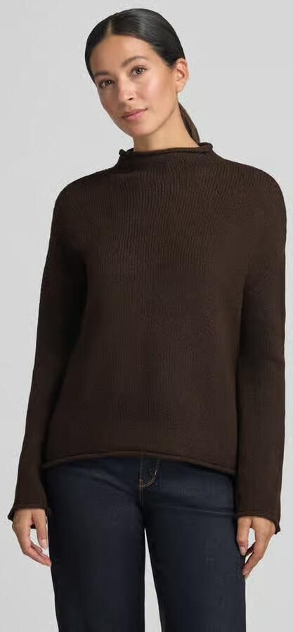 ZABAIONE Regular fit gebreide pullover met opstaande kraag - Foto 2