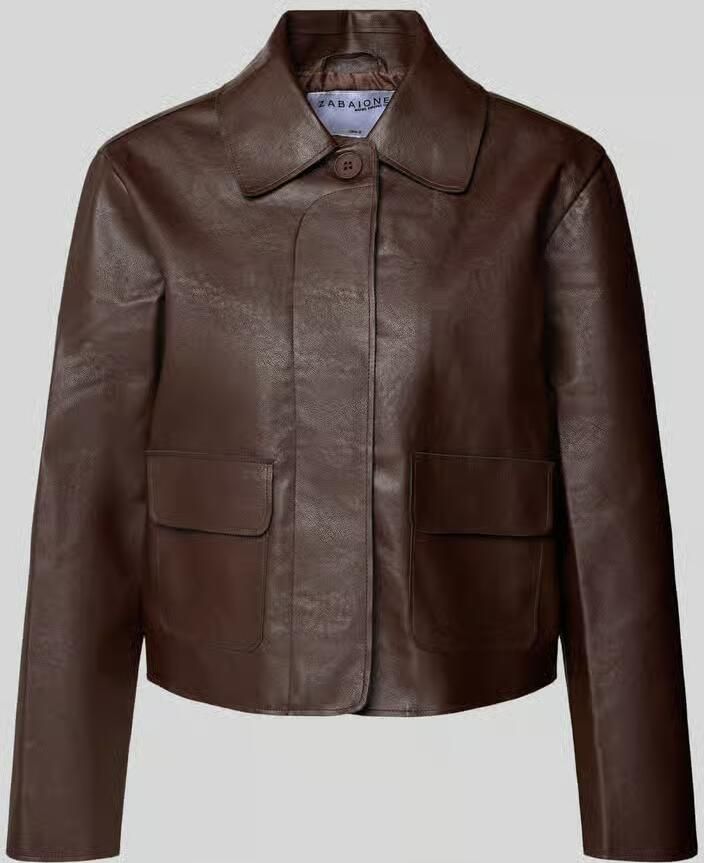 ZABAIONE Regular fit jack in leerlook model 'Ma44ry'