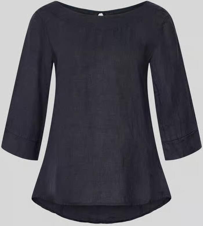 ZABAIONE regular fit linnen blouse met 3 4-mouw model 'La44ura' - Foto 2