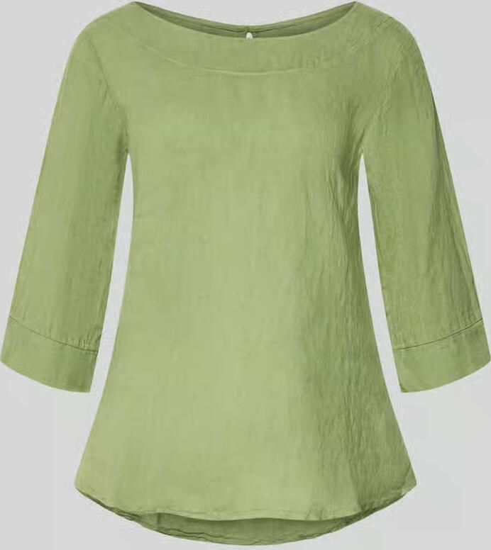 ZABAIONE regular fit linnen blouse met 3 4-mouw model 'La44ura' - Foto 2
