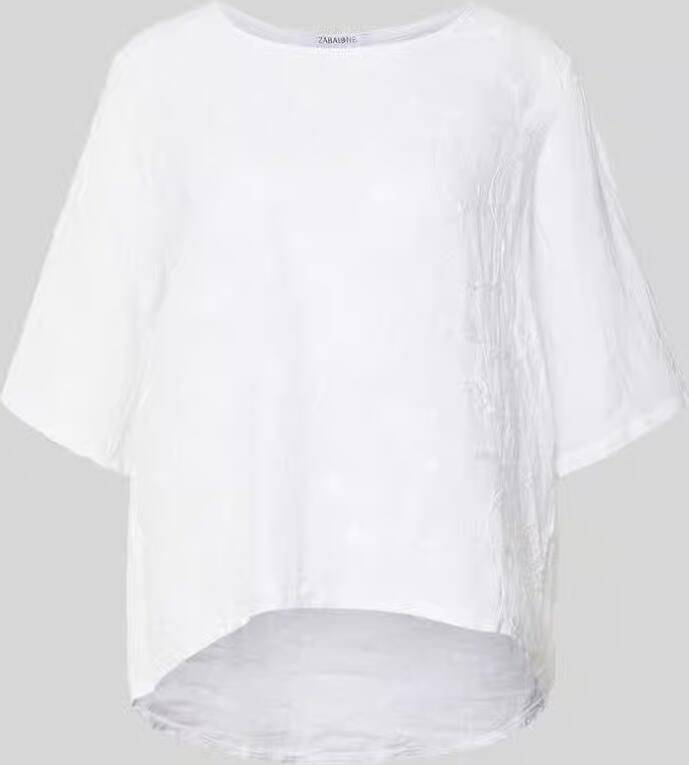 ZABAIONE regular fit linnen blouse met stitchings model 'Zu44zzi' - Foto 2
