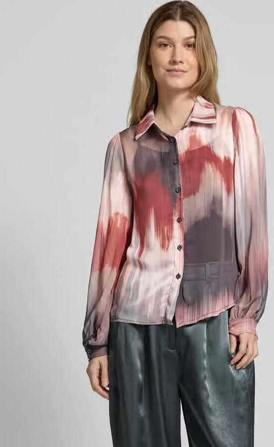 ZABAIONE Regular fit overhemdblouse met ballonmouwen model 'He44ddaa' - Foto 2