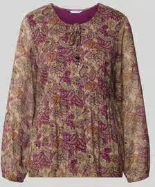 ZABAIONE relaxed fit blouse met all-over paisleyprint model 'Leonora'