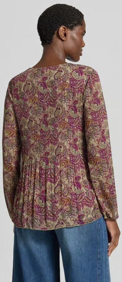 ZABAIONE relaxed fit blouse met all-over paisleyprint model 'Leonora' - Foto 3